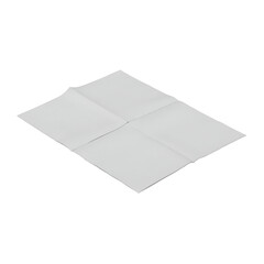 A plain, folded sheet of white paper, suitable for notes or printing.