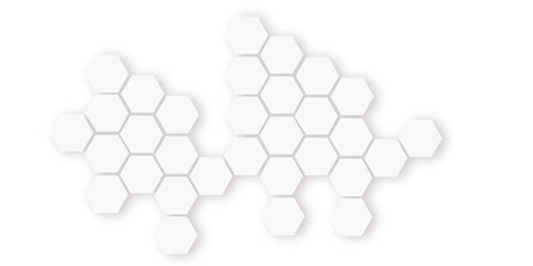 White cotton swabs are isolated on a background with a subtle hexagonal pattern
