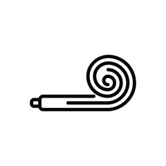 Black line  icon for noise maker