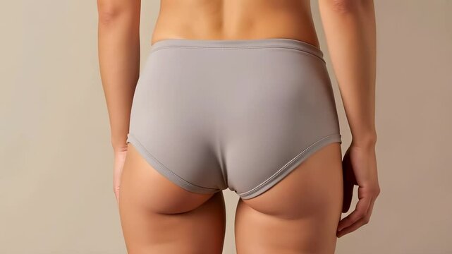 Smooth Seamless Microfiber Boyshorts Underwear 4K Footage showing comfortable fit and leg line detail for fashion or apparel design