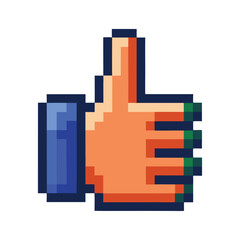 Pixel thumbs up