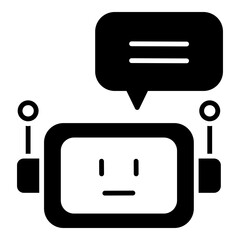 Minimalist Chat Bot Icon
