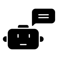 Minimalist Chat Bot Icon