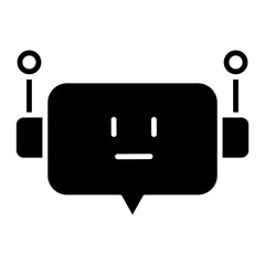 Minimalist Chat Bot Icon