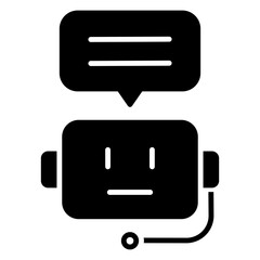Minimalist Chat Bot Icon