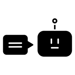Minimalist Chat Bot Icon