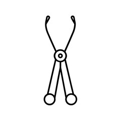 Surgical Clamp Illustration A Precise Depiction of a Vital Medical Tool for Procedures and Healthcare Settings