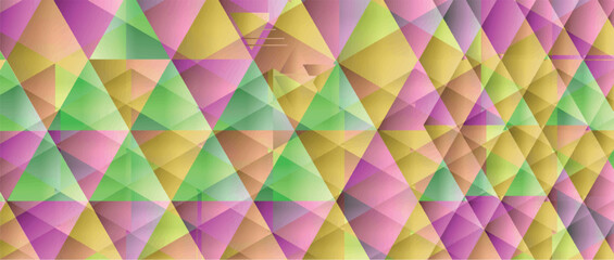 Bright multicolor polygonal pattern. Vector illustration
