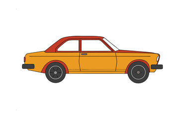 Classic Automobile: A vintage car, artfully captured against a minimalist backdrop, exudes timeless elegance and classic charm.