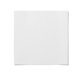 A blank white square sheet of paper, ready for writing or drawing.