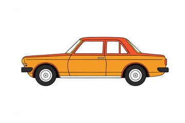 Fototapeta premium Vintage Automobile: A classic car, showcasing timeless design and an iconic shape, embodies the spirit of freedom and the open road.