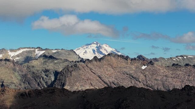 Cerro tronador desde el valle del Rucaco en Bariloche