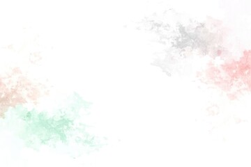 A white background with a green and pink brush stroke