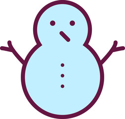 Solid Cartoon Winter Icon