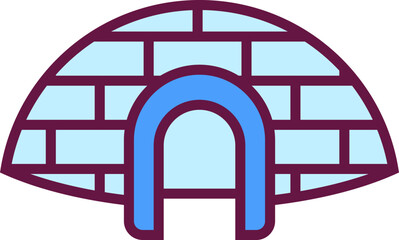Solid Cartoon Winter Icon