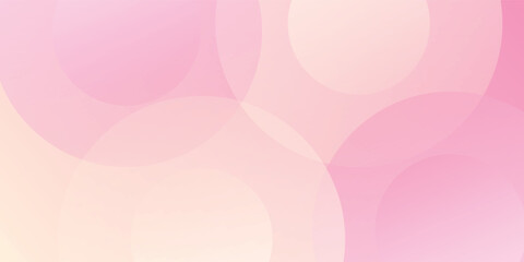 Obraz premium Abstract pastel colorful pink and yellow gradations. Circle effect style geometric abstract background simple