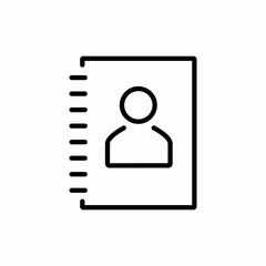  document user profile icon vector sign