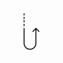 arrow up direction icon vector sign