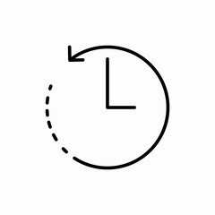 clock timer dotted icon vector sign