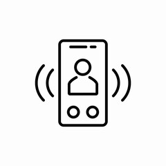 smartphone contact person icon vector sign