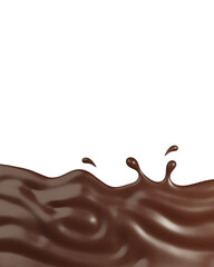 PSD Chocolate Splash 3D Rendering