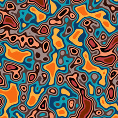 ABSTRACT BACKGROUND PAPER CUT PATTERN FLAT COLORFUL DESIGN ELEMENT VECTOR 