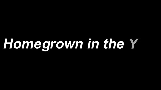 Homegrown in the ud text displayed in white and gray on a solid black color background image view
