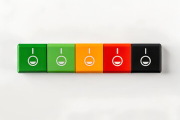 Risk Meter with Color-Coded Levels	
