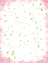 soft pastel pink green colorful abstract illustration, background, wallpaper, card invitation design