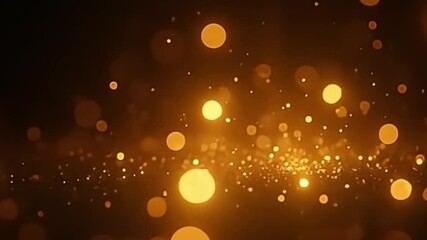 Glowing light particles motion background 4K seamless dreamy champagne gold soft elegant cinematic loop
- Powered by Adobe