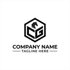 CG Horse Head Logo Design