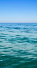 Calm ocean sea water blue sky horizon scenic seascape summer travel vacation background nature photography aqua