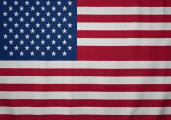Fototapeta premium Closeup of an american flag with stars and stripes