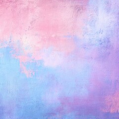 Fototapeta premium Abstract pastel painting with pink and blue hues, textured with visible brushstrokes and blended colors creating a dreamy, ethereal atmosphere