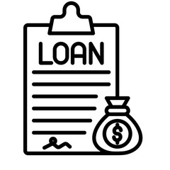 Loan Application Form Vector Icon