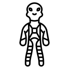 Cyborg Enforcer Vector Icon