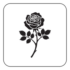Vector rose flower illustration classic floral decoration