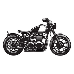 Obraz premium Classic Robber Motorcycle Art for Sublimation and Stickers