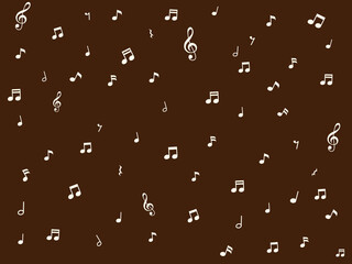 音符と音楽記号の壁紙