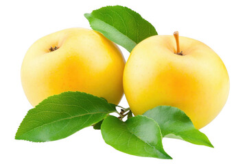 discover Golden Apples With Leaves And Healthy Fruit Diet, Natural Sweetness