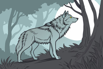  Cute Cartoon Baby with Big Eyes Reaching for Stars and Clouds