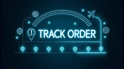 Track order shipping details animation - Powered by Adobe