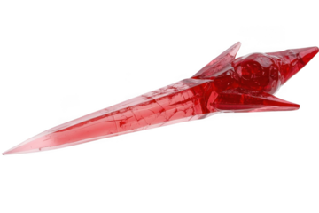 See Red Crystal Ship Flies in the Night Sky for Holiday Celebration.