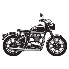 Fototapeta premium Hand Sketched Robber Bike Illustration for Merch Use