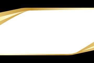 Black with Gold frame transparent background