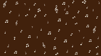 音符と音楽記号の壁紙