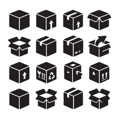 Packaging and Shipping Box Icons