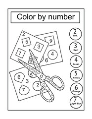 Color by Number backpack for color Activity