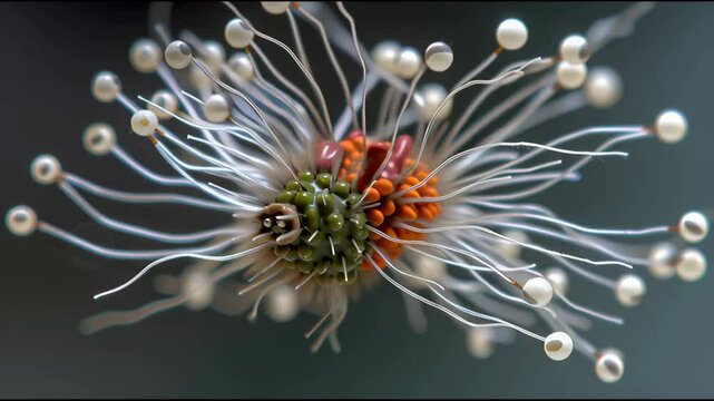 Intricate Abstract Organic Structure. Animation