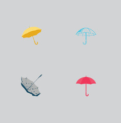 Group umbrella vector design